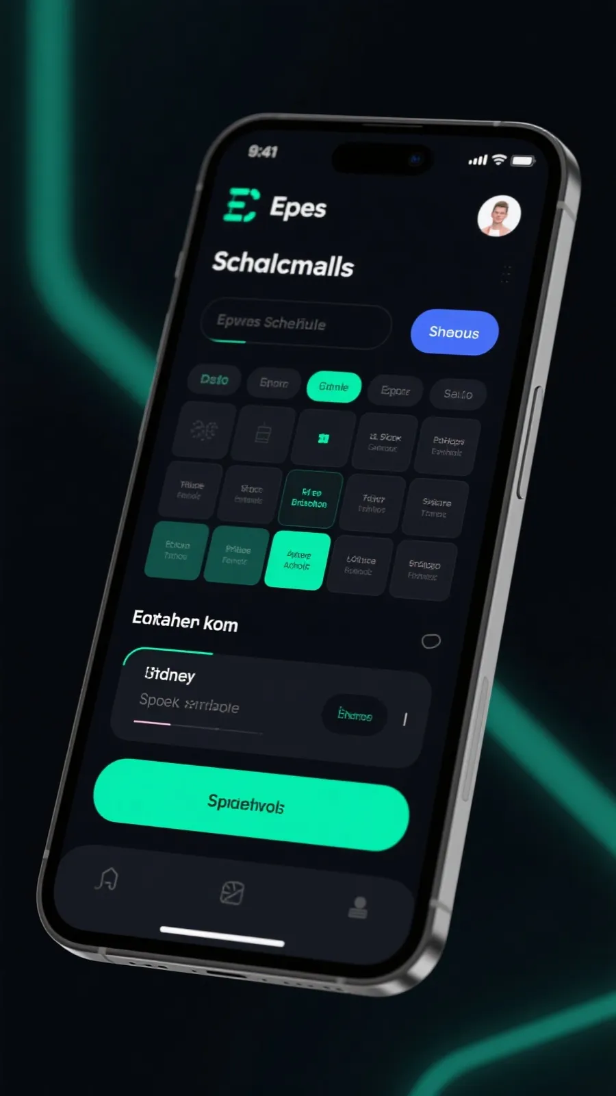 LCP赛程App界面示意图
