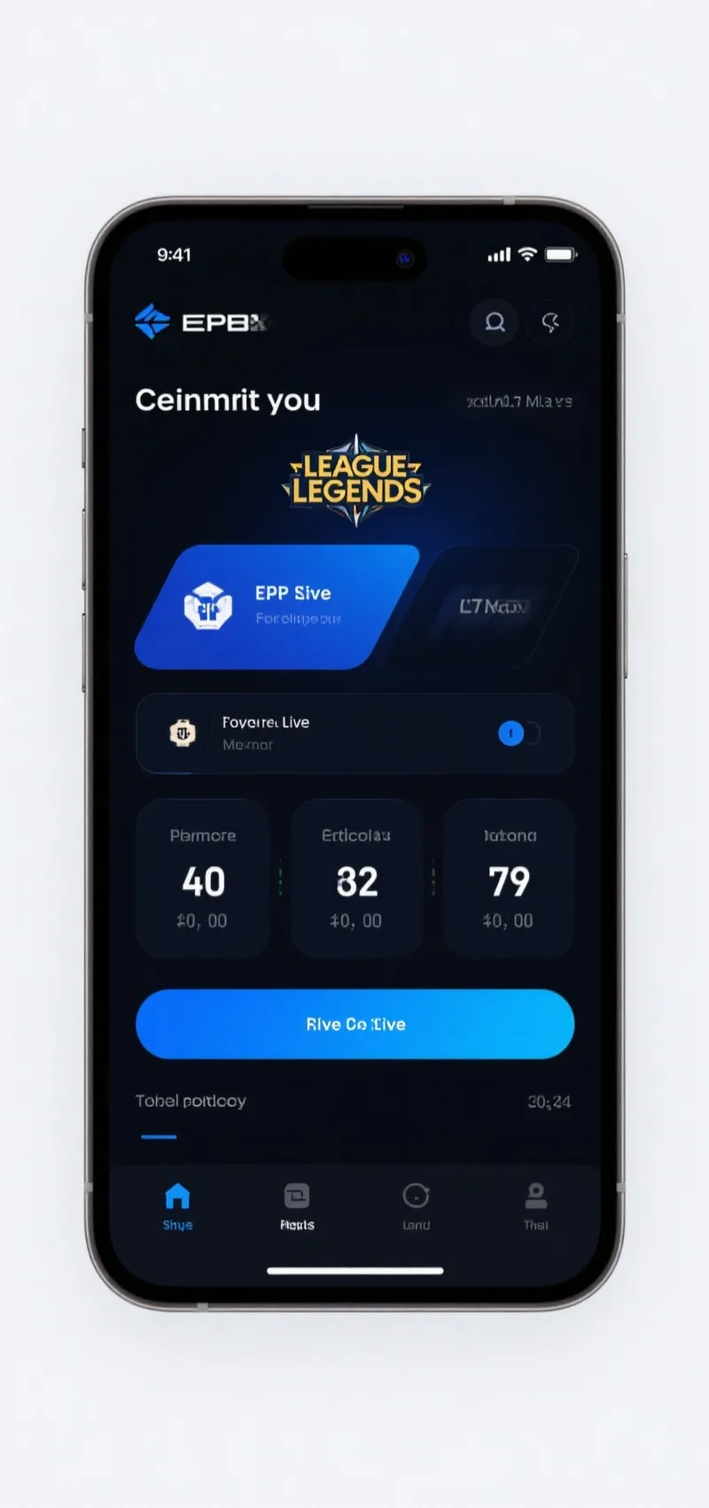 LCP赛程数据App界面展示